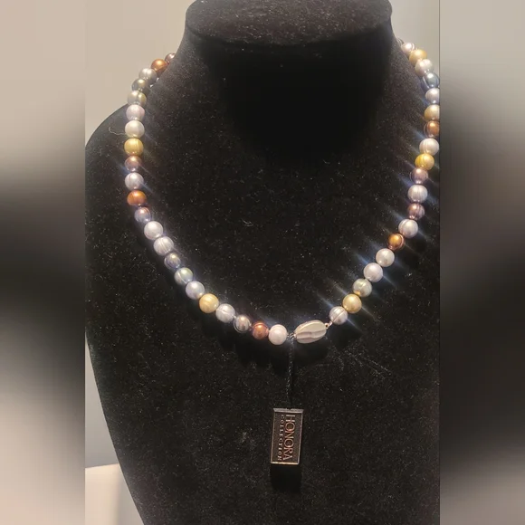 New Honora Multicolor Pearl Necklace 19" Inches - Picture 2 of 12
